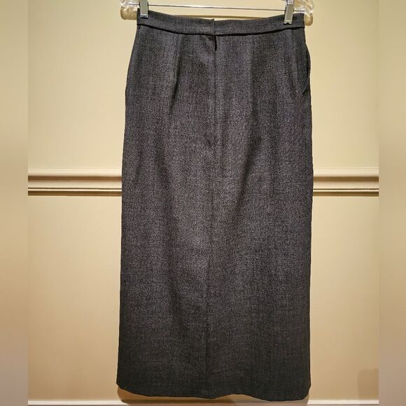 Ladies Pencil Skirt Size 8 by Temesta Gruppo Americano. Grey/Black - Picture 2 of 3
